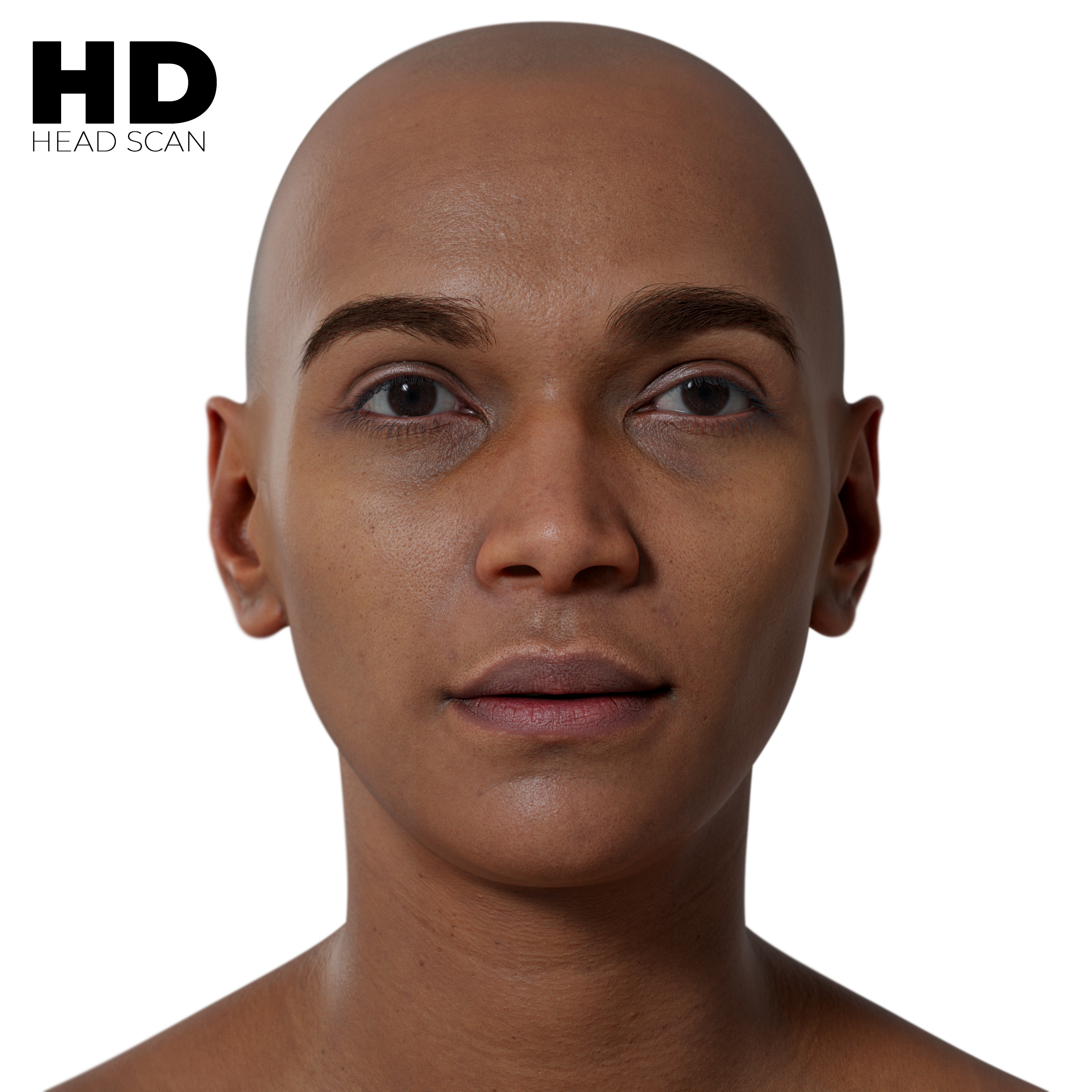 AI generated 3D digital avatar of human face